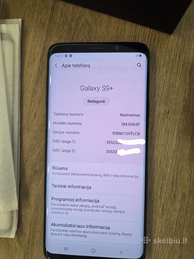 Samsung galaxy S9+ - nuotraukos Nr. 3