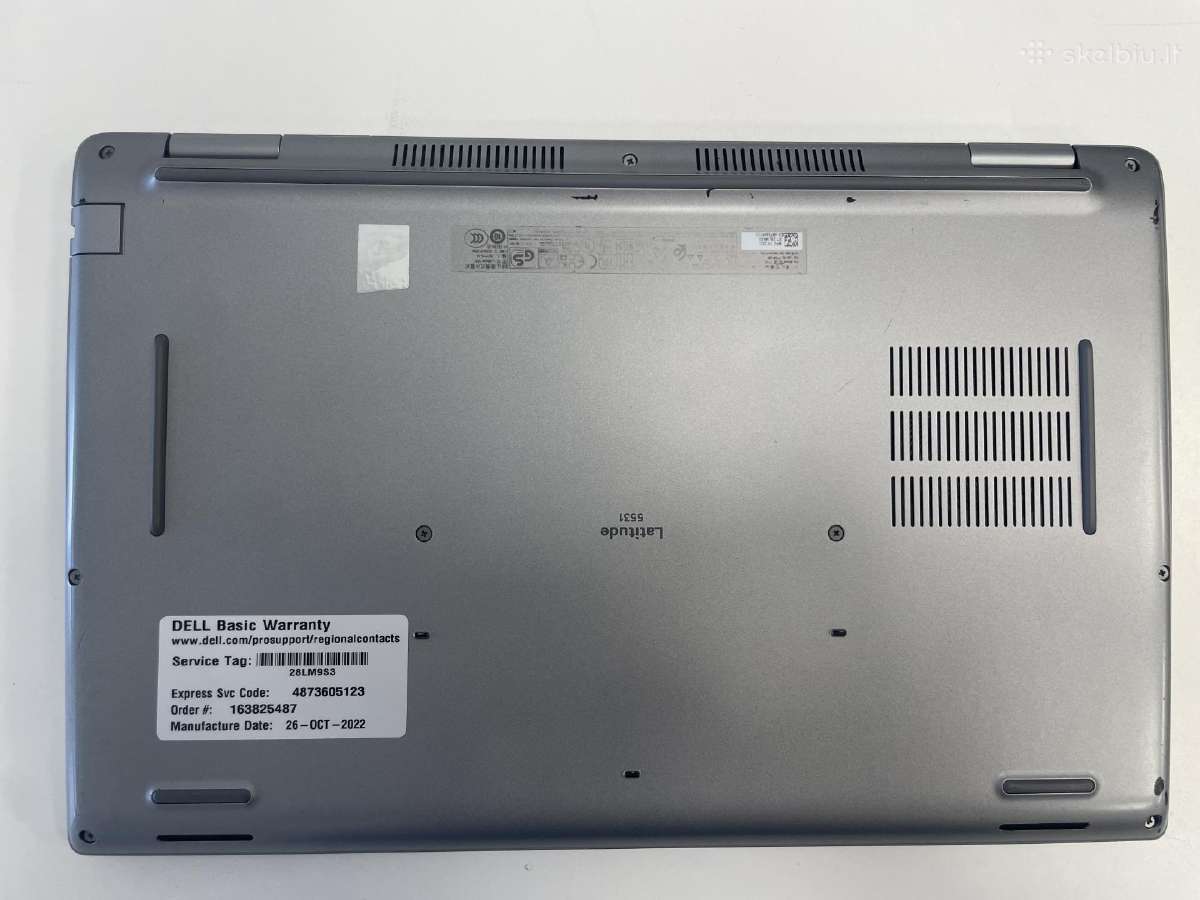 Dell Latitude 5531 i7-12800h 16/32 GB RAM 1tb SSD - nuotraukos Nr. 6