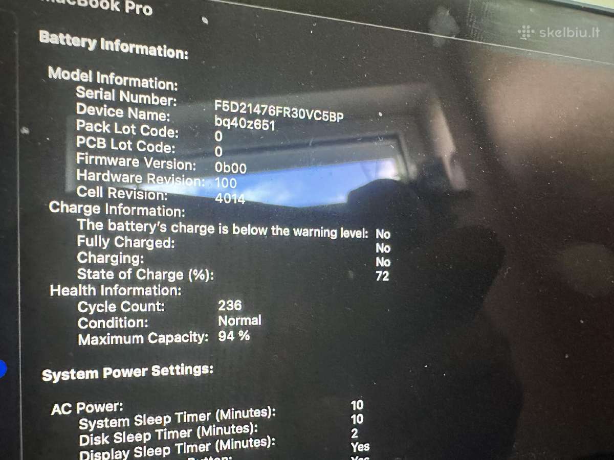 Apple MacBook Pro 16, M1 Max, 32gb, 1tb SSD - nuotraukos Nr. 5
