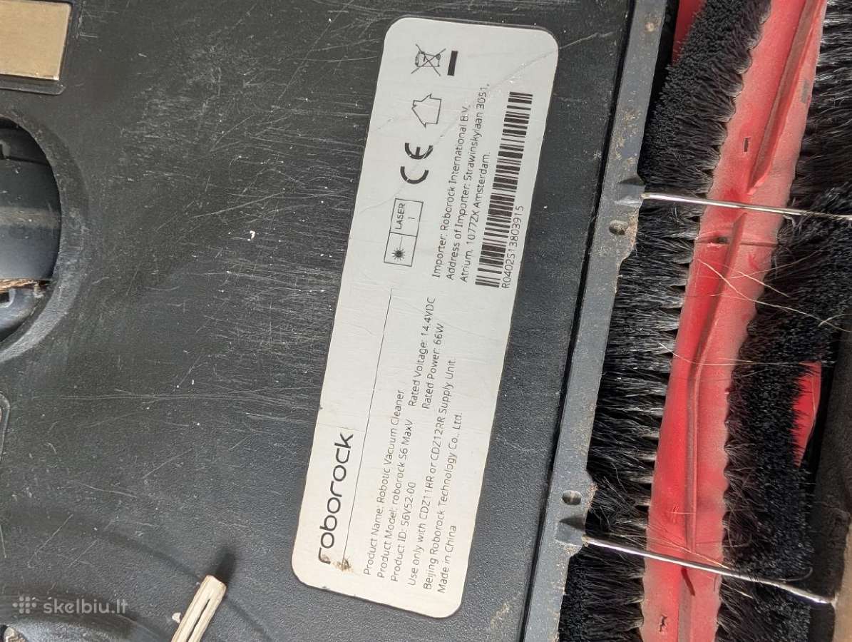 Roborock S6 Maxv dalims arba remontui Fan Error - nuotraukos Nr. 3
