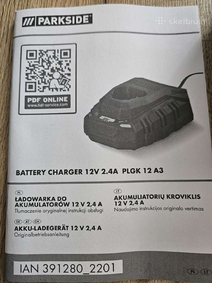 Akumuliatorių kroviklis 12v 2,4a - nuotraukos Nr. 3
