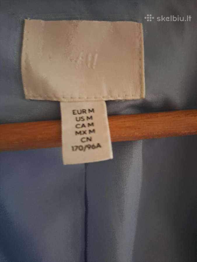 Švarkas h&m žydras - nuotraukos Nr. 2