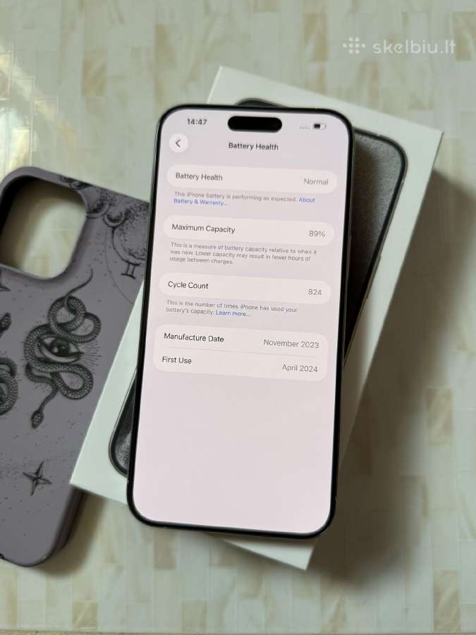 iPhone 15 Pro Max 512gb - nuotraukos Nr. 4