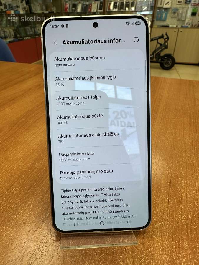 Samsung S921b Galaxy S24 128gb (Naudotas) - nuotraukos Nr. 3