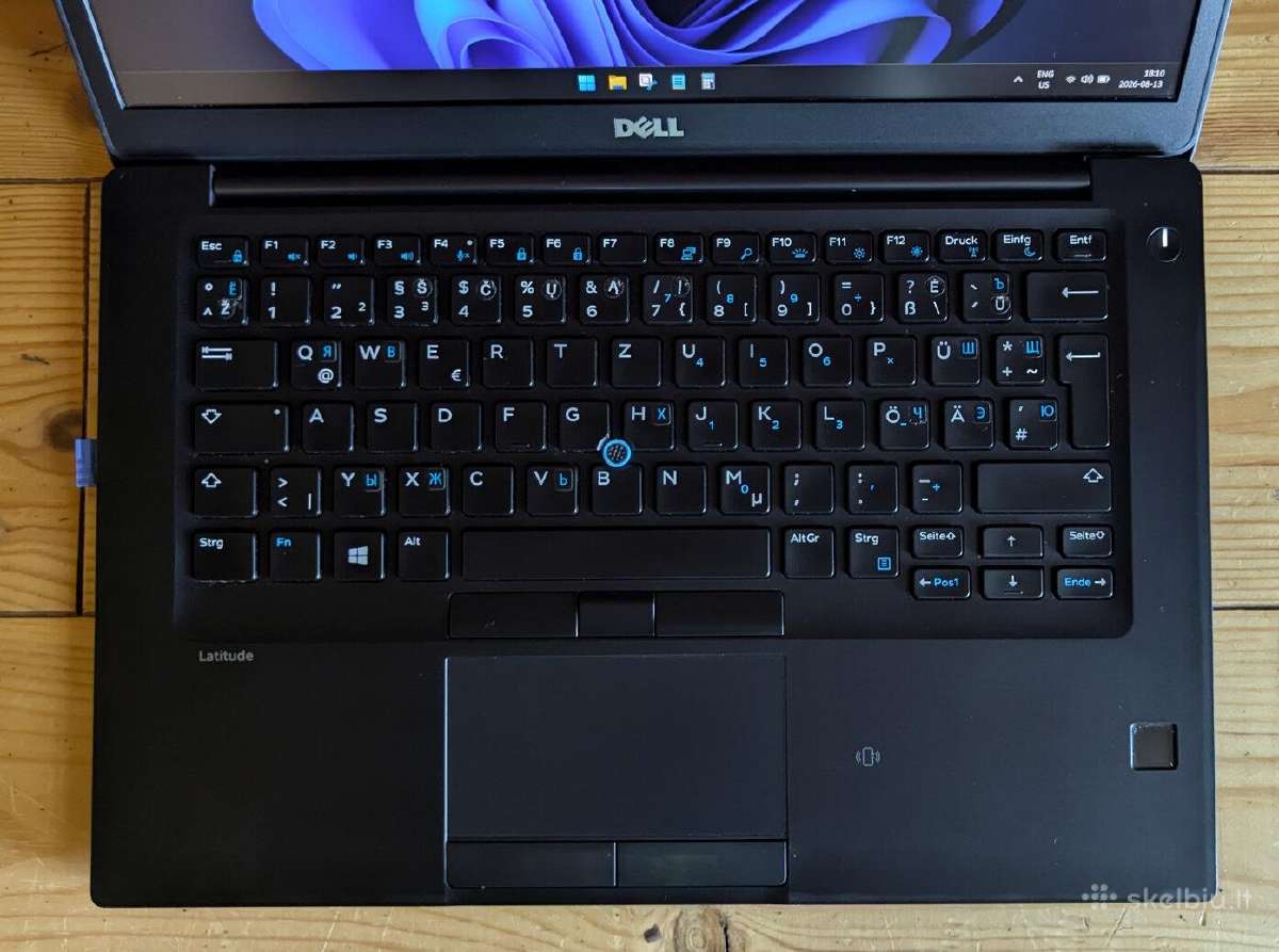 Dell Latitude 7480, i7 Cpu, 512ssd, 16ram, Win11 - nuotraukos Nr. 4