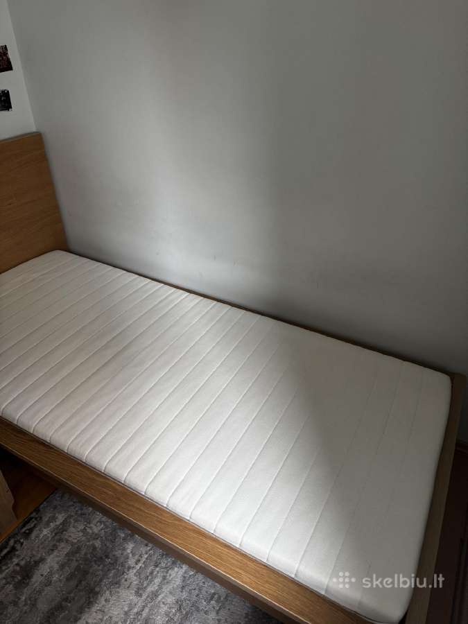 Malm Lova su grotelėmis ir 2 čiužiniais - nuotraukos Nr. 6