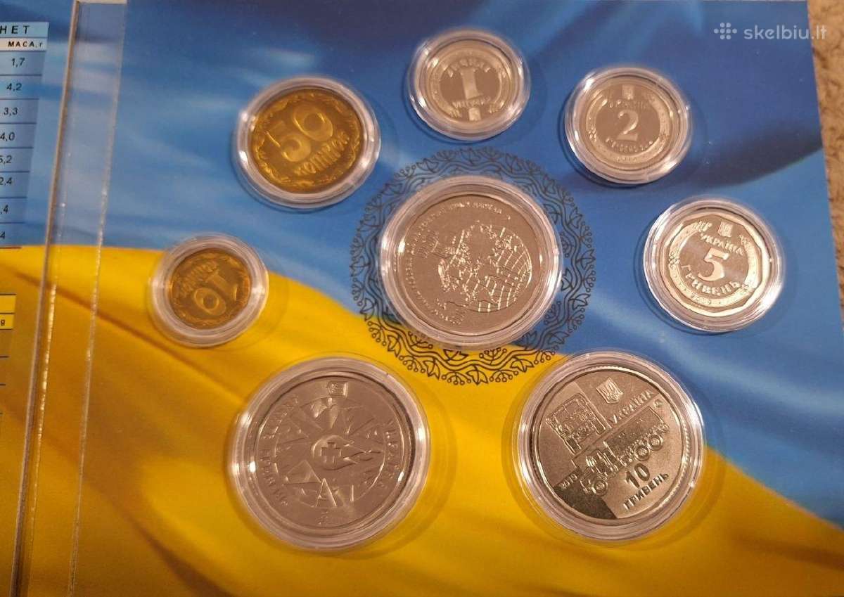 2019 m. Ukrainos monetų rinkinys. - nuotraukos Nr. 4