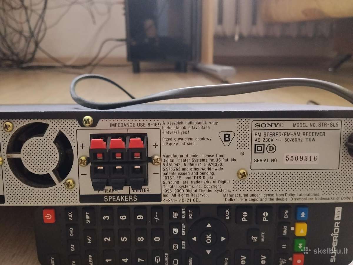 Sony str-sl5 stiprintuvas - nuotraukos Nr. 6