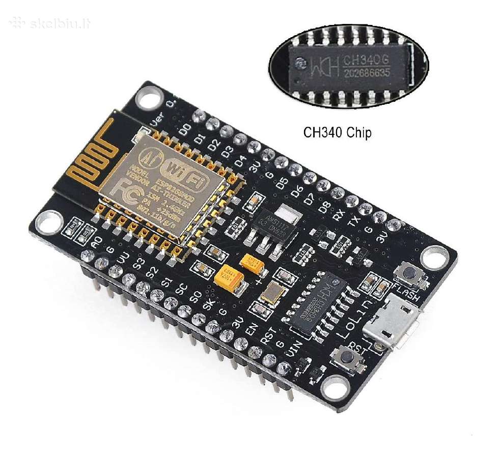 WiFi modulis Esp8266 Ch340g - nuotraukos Nr. 2