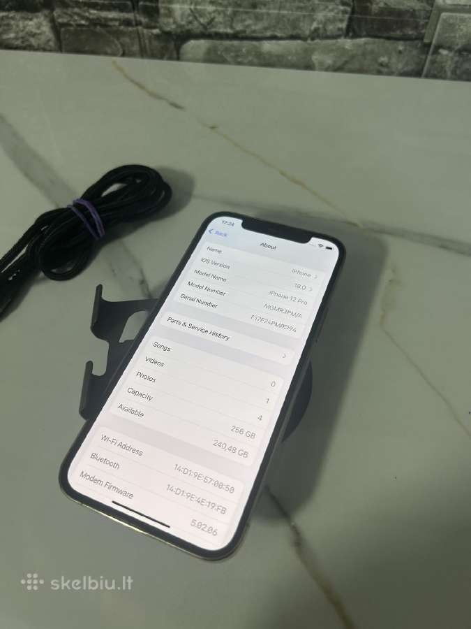 iPhone 12 Pro 256gb 79% Gold - nuotraukos Nr. 8