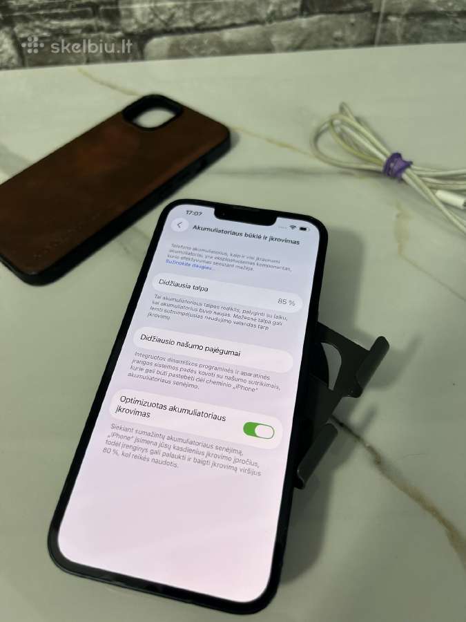 iPhone 14 128gb 85% Dark Blue - nuotraukos Nr. 10