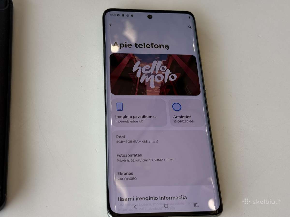 Motorola Edge 40 kaip nauja su dėklu - nuotraukos Nr. 12