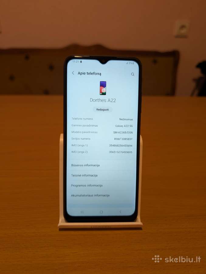 Samsung A22, geros būklės, juodas - nuotraukos Nr. 7