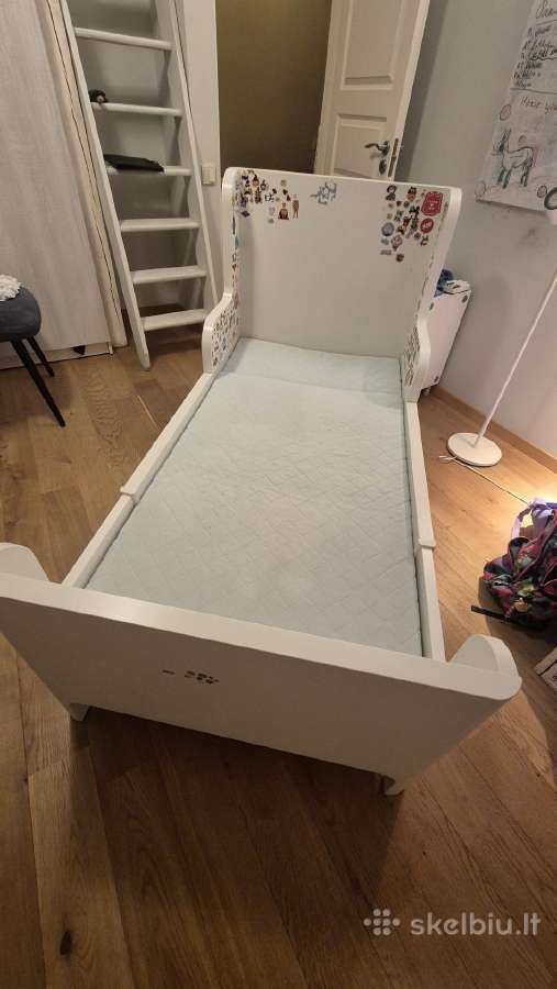 Naudota auganti Ikea lova Busunge su čiužiniu - nuotraukos Nr. 3