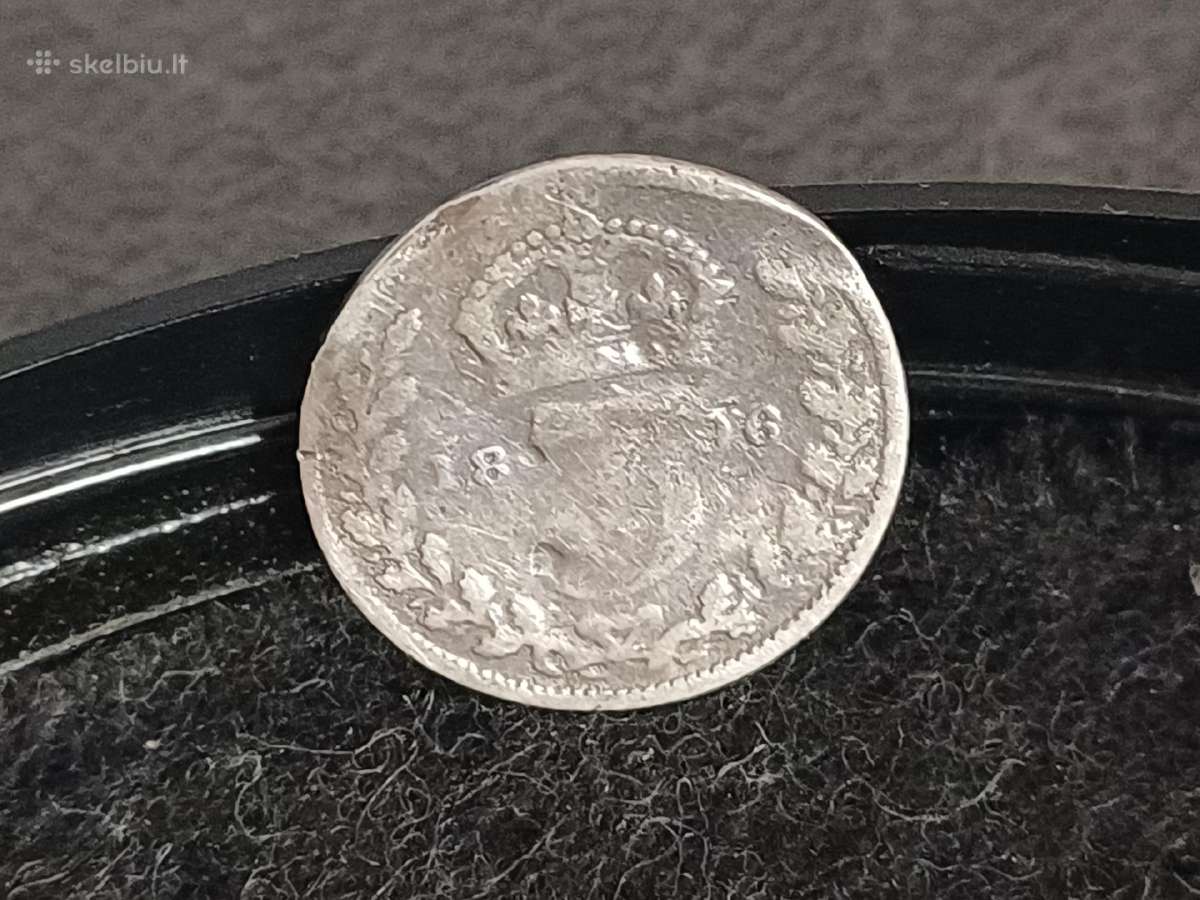 Sidabrine moneta 3 penny - nuotraukos Nr. 3