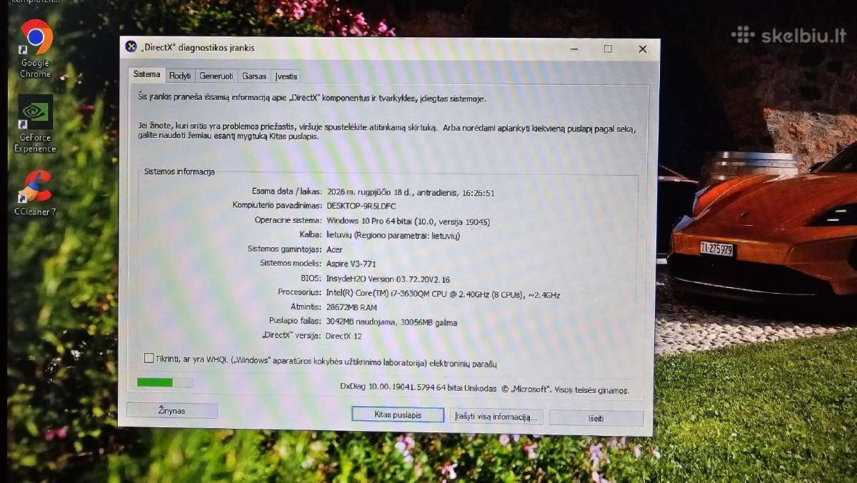Acer V3-771g i7/28gb/260+1tb/17.3/nvidia - nuotraukos Nr. 5