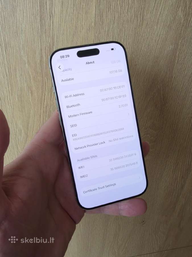 Apple iPhone 16 Pro, 128gb Natural Titanium - nuotraukos Nr. 10