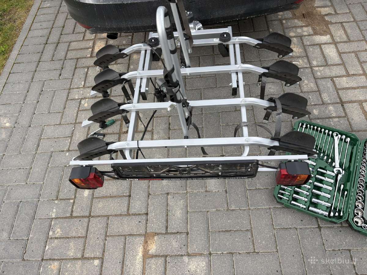 4 dviračių laikiklis ant kablio - nuotraukos Nr. 2