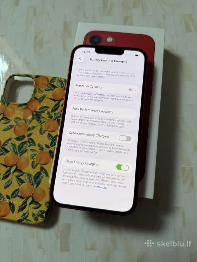 iPhone 13 128gb Red - nuotraukos Nr. 5