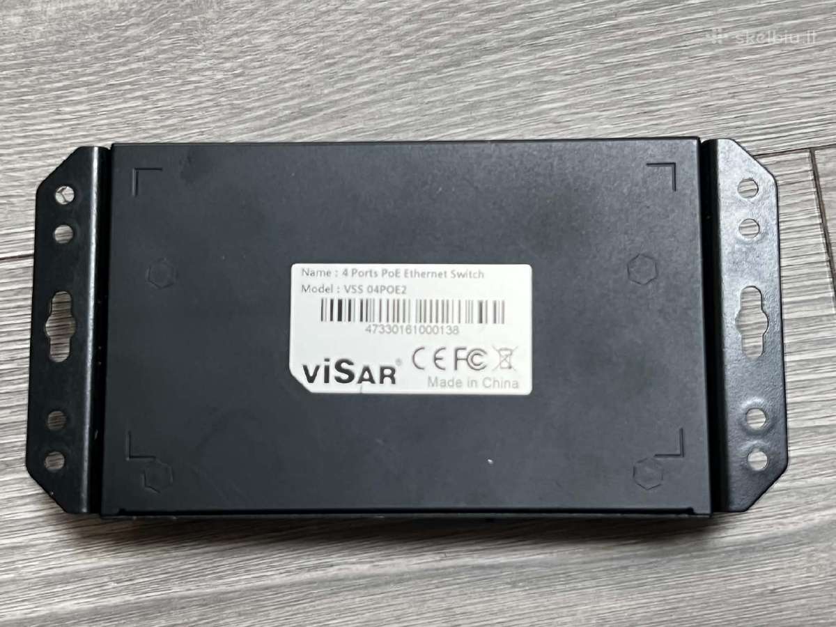 Visar 4-port Poe+ Ethernet Switch (Vss 04poe2) - nuotraukos Nr. 3