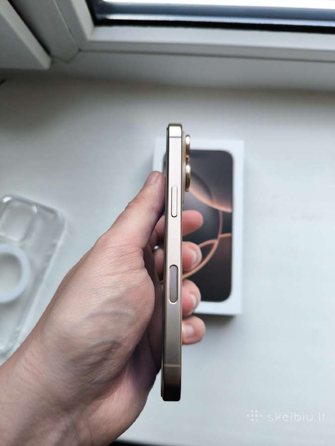 iPhone 16 pro 128gb 90% Desert Titanium - nuotraukos Nr. 5