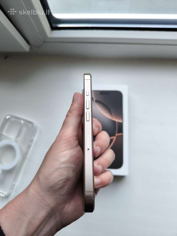 iPhone 16 pro 128gb 90% Desert Titanium - nuotraukos Nr. 6