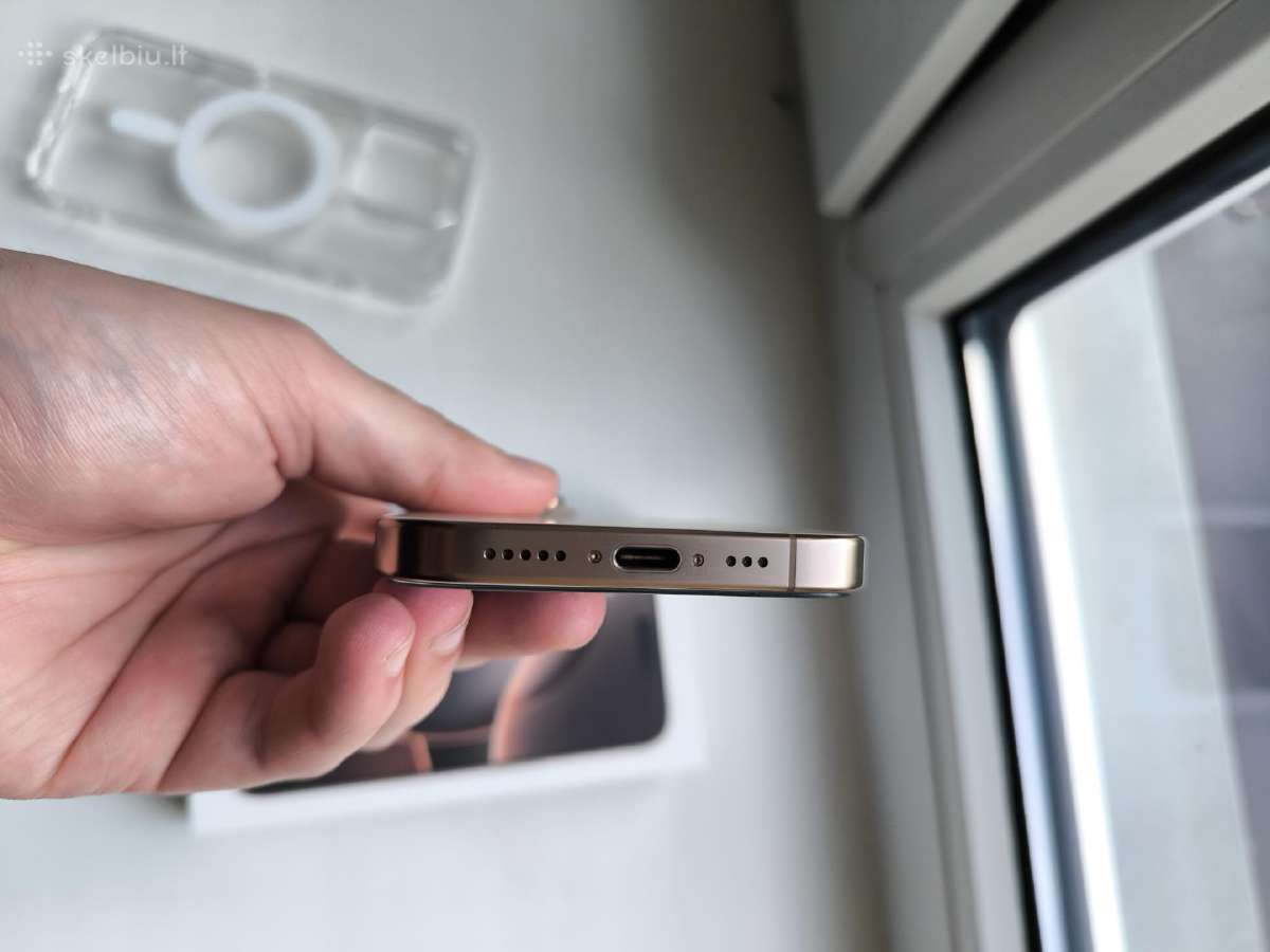 iPhone 16 pro 128gb 90% Desert Titanium - nuotraukos Nr. 7