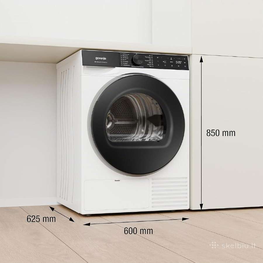 Gorenje 9 kg šilumos siurblio džiovyklės, inverter - nuotraukos Nr. 5