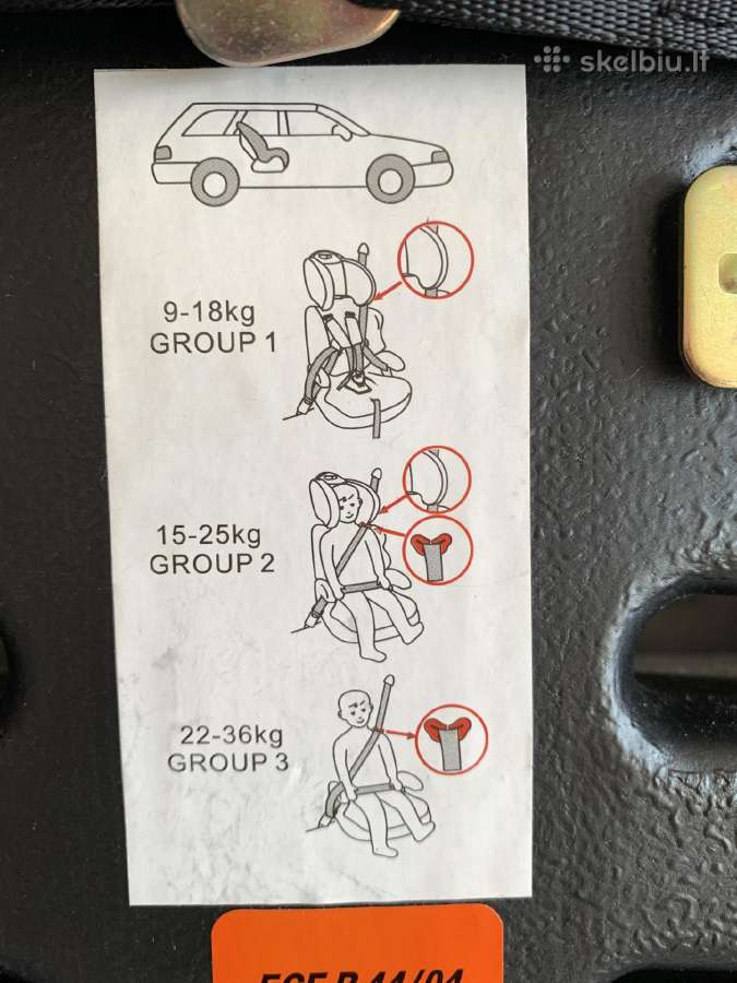 (9-36 kg) Car seat + Booster, Babygo Gosafe 340-2 - nuotraukos Nr. 6