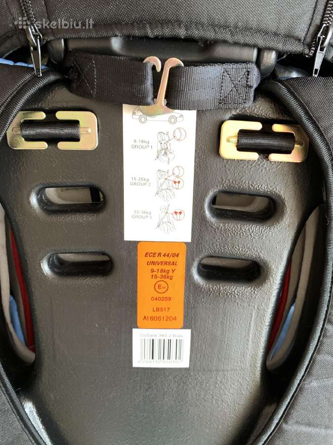 (9-36 kg) Car seat + Booster, Babygo Gosafe 340-2 - nuotraukos Nr. 19