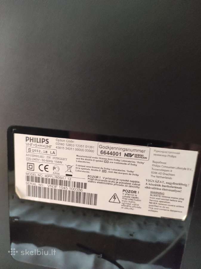 „Philips 40pfl7605h/12“ - nuotraukos Nr. 7