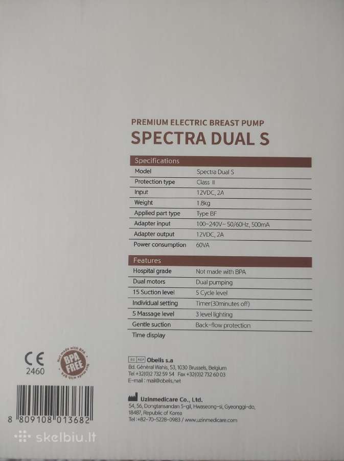 Parduodamas pientraukis Spectra Dual S - nuotraukos Nr. 5