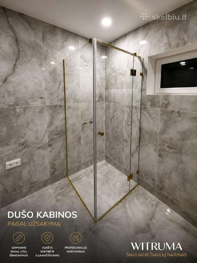 Dušo kabinos / Dušo Sienelės / LED Veidrodžiai - nuotraukos Nr. 7