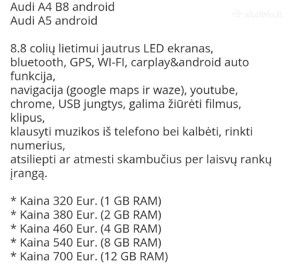 Parduodu audi A4 B8 Multimediją - nuotraukos Nr. 2
