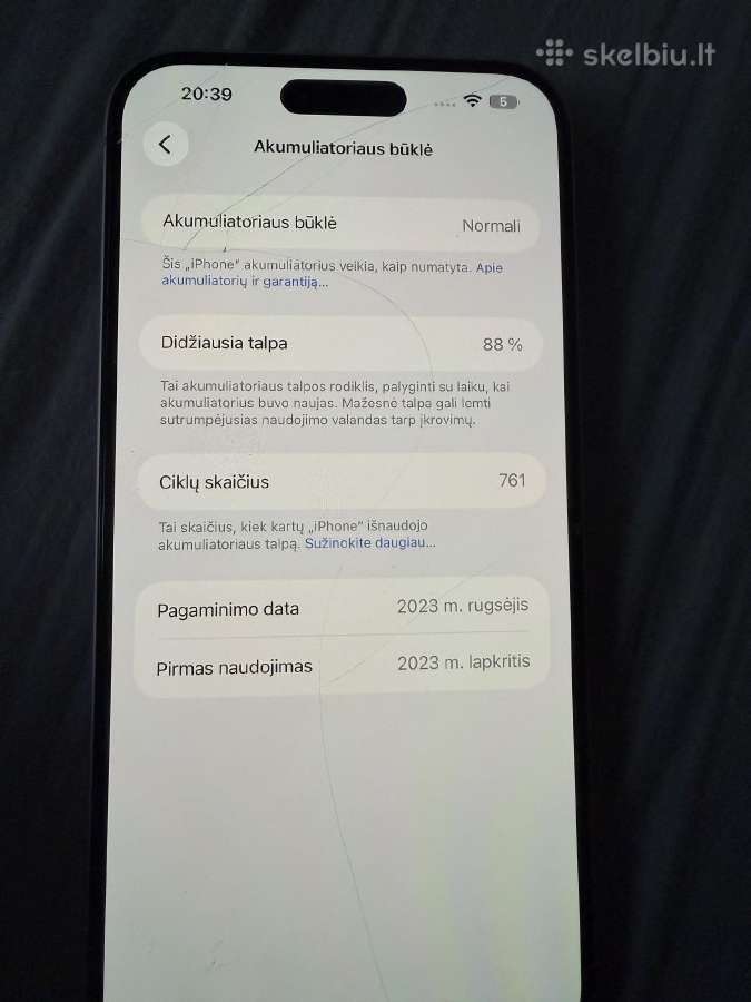 Parduodamas iPhone 15 plus - nuotraukos Nr. 3