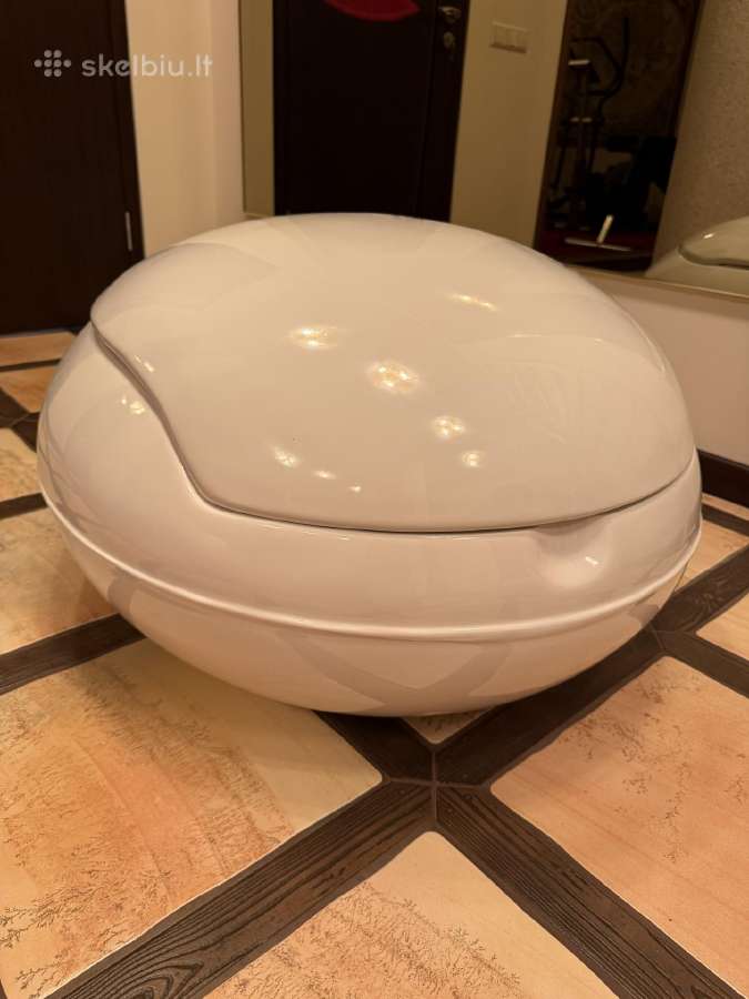 Garden Egg Chair su natūraliu audinės kailiu - nuotraukos Nr. 4