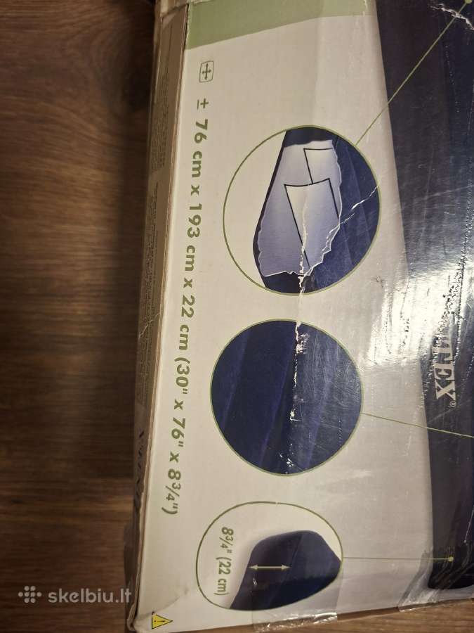 Pripuciamas ciuzinys Intex 76 x193cm (storis 22cm) - nuotraukos Nr. 2