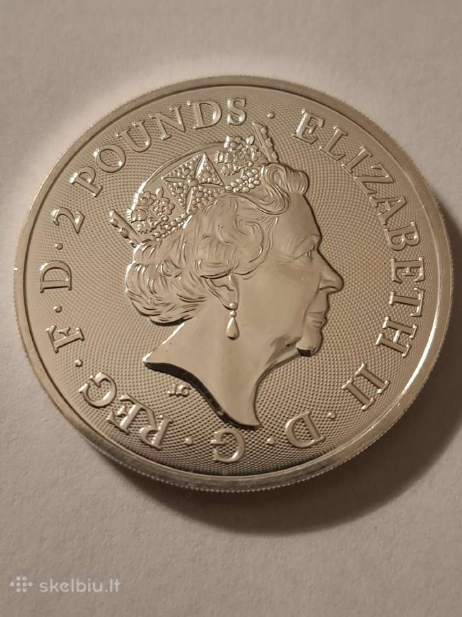 Sidabrine 1oz moneta - nuotraukos Nr. 2