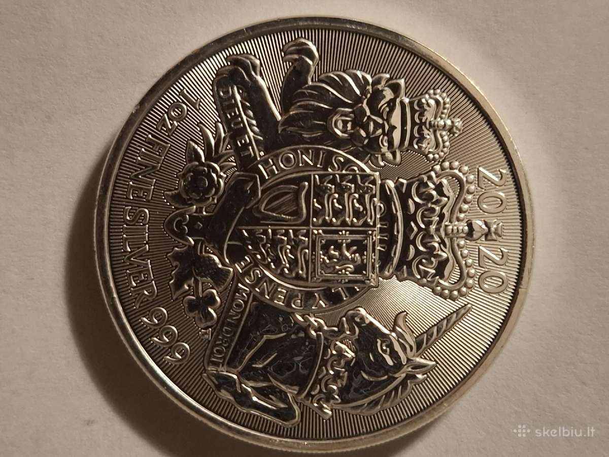 Sidabrine 1oz moneta - nuotraukos Nr. 3