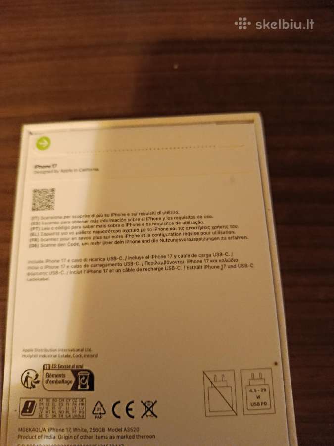 Naujas iPhone 17 256gb White - nuotraukos Nr. 2