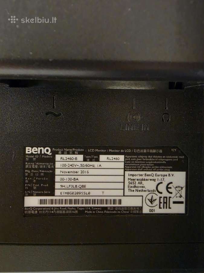 Benq monitorius - nuotraukos Nr. 5