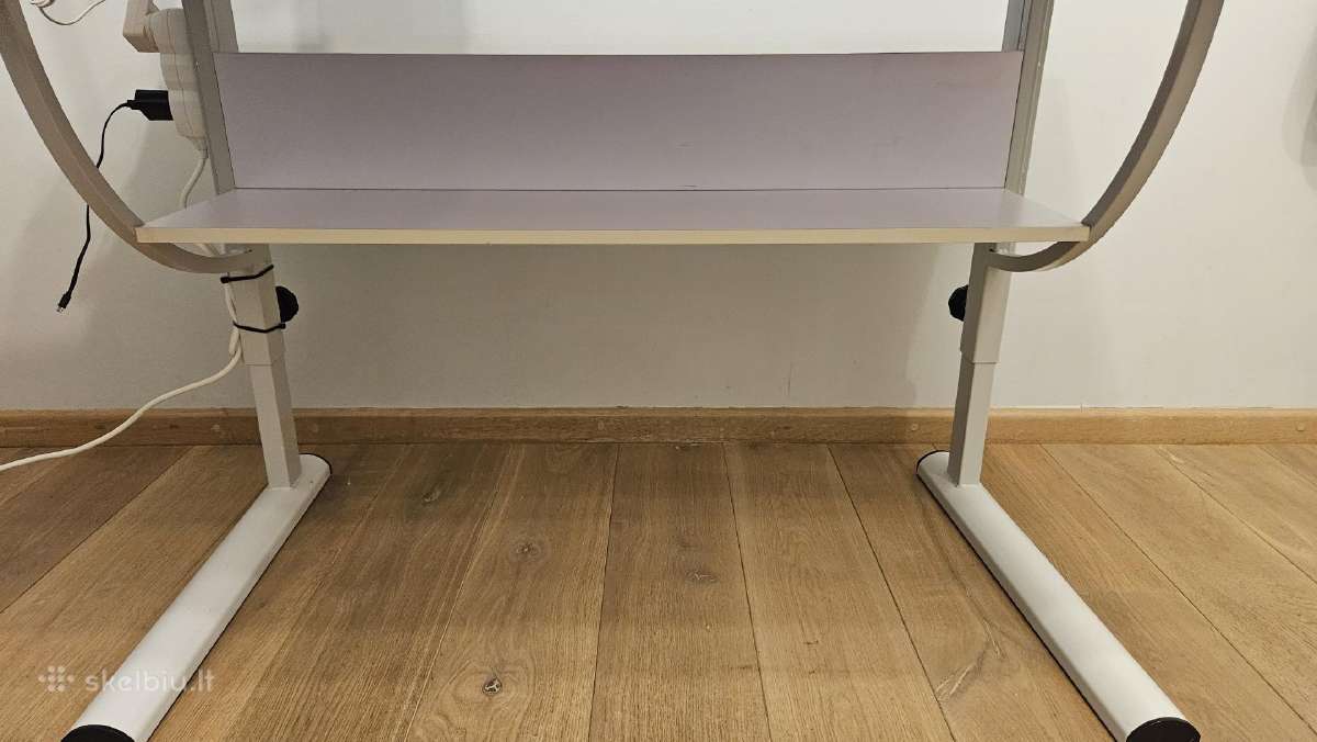 Rašomasis reguliuojamo aukščio stalas su kėde - nuotraukos Nr. 6