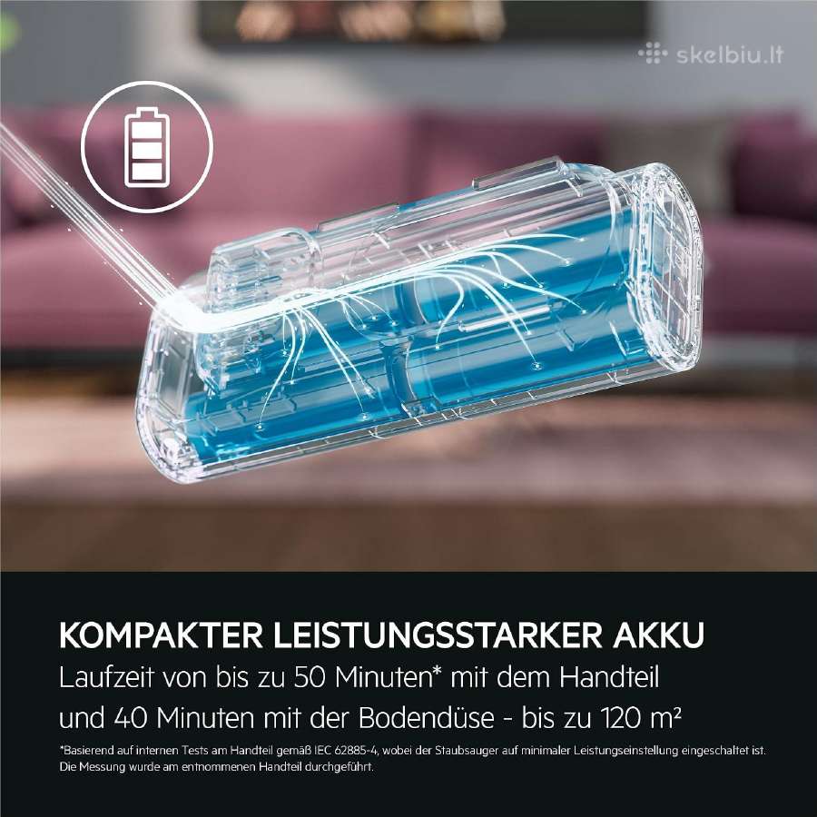 Aeg Hygienic 7000 belaidis siurblys šluota - nuotraukos Nr. 5
