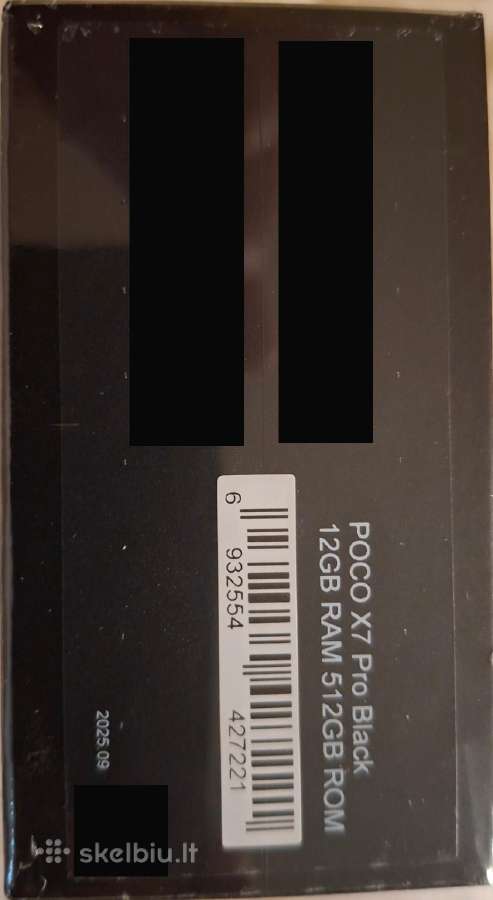 Xiaomi Poco X7 Pro 5G 12/512gb Naujas - nuotraukos Nr. 3