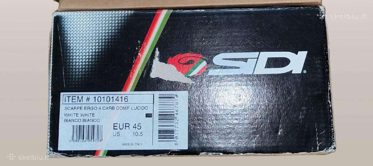 Sidi Ergo 4 Carbon Comp balti batai 45 dydis - nuotraukos Nr. 6