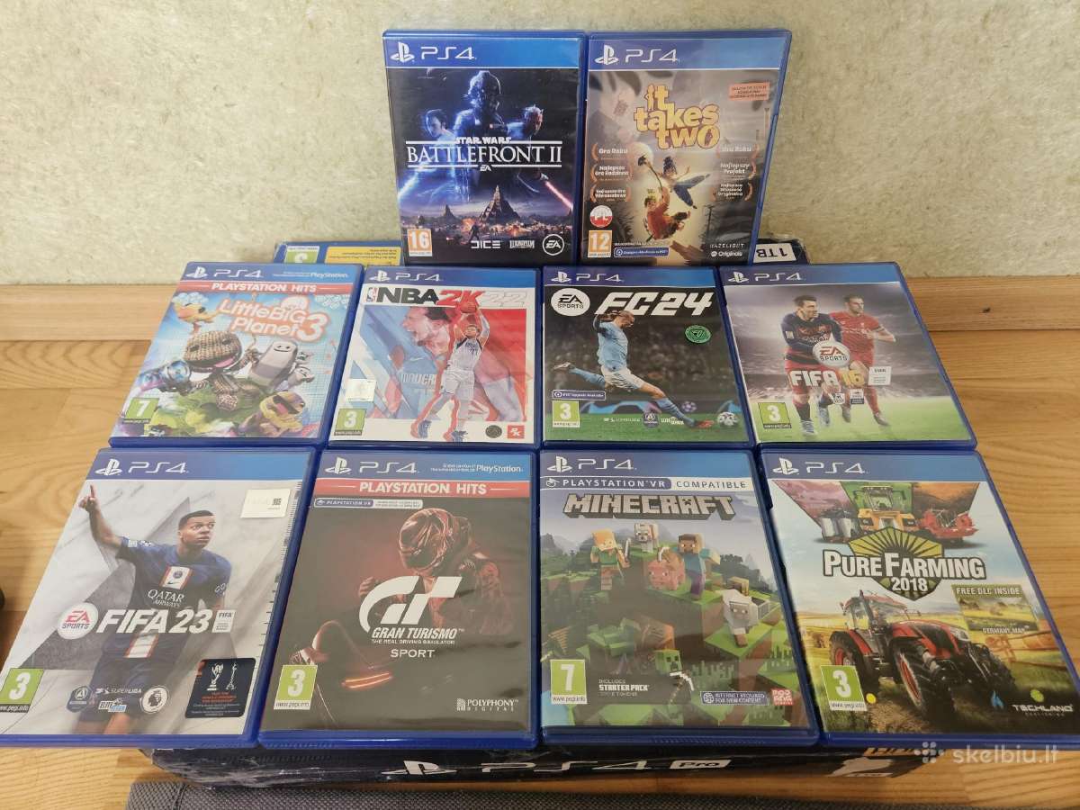Ps4 pro 1tb su trimis pulteliais ir žaidimais. - nuotraukos Nr. 2