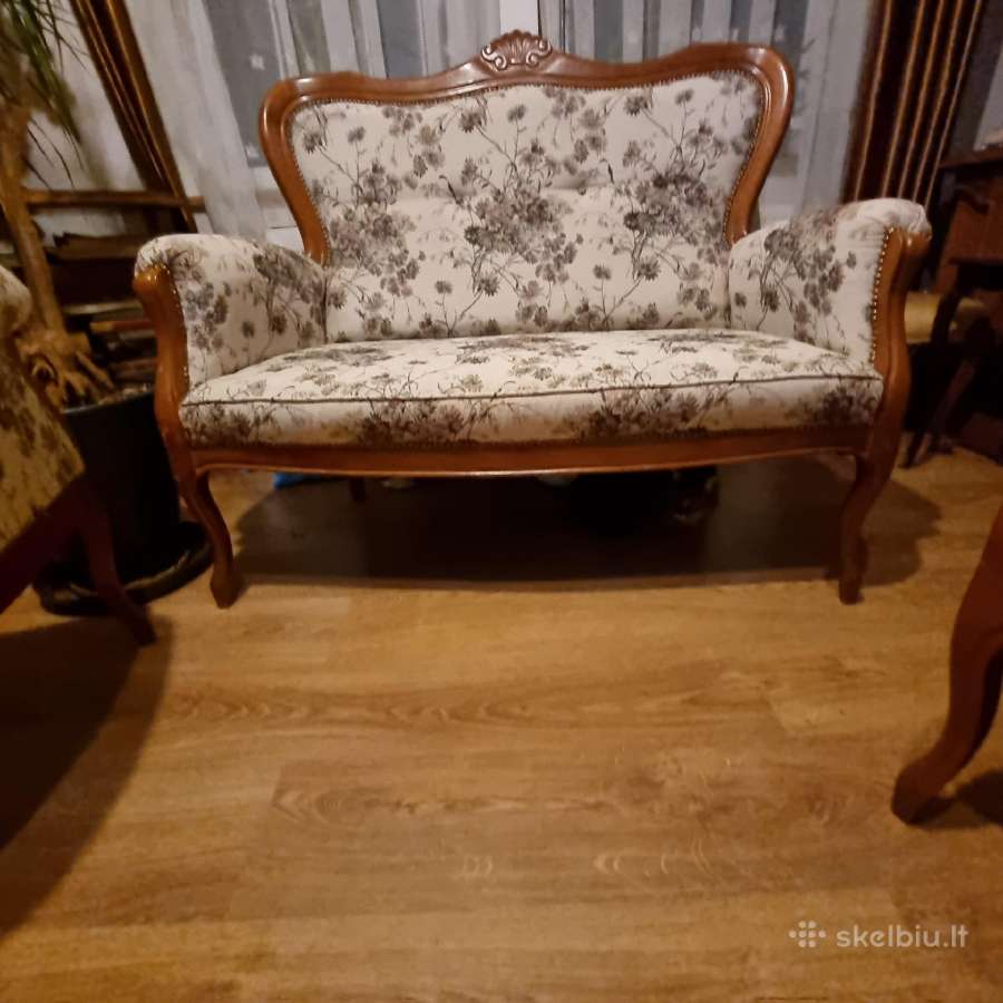 Retro st,super stovio minkštas dvisėdis+2 foteliai - nuotraukos Nr. 2