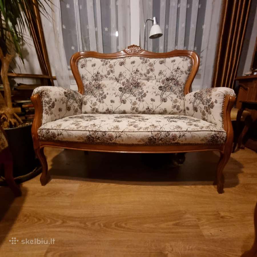 Retro st,super stovio minkštas dvisėdis+2 foteliai - nuotraukos Nr. 3