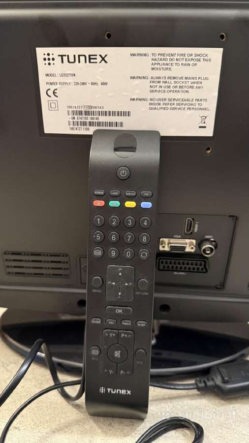 Tunex LED 22 tun Televizorius monitorius - nuotraukos Nr. 2