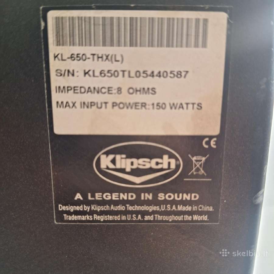 Klipsch kolonėlė - nuotraukos Nr. 3